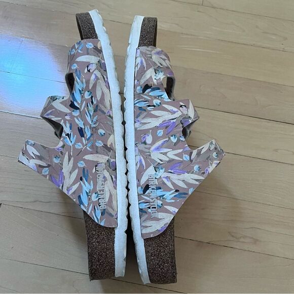 BIRKENSTOCK Florida Fresh Soft Footbed Narrow Width Multicolor Flats 10 - Picture 14 of 15